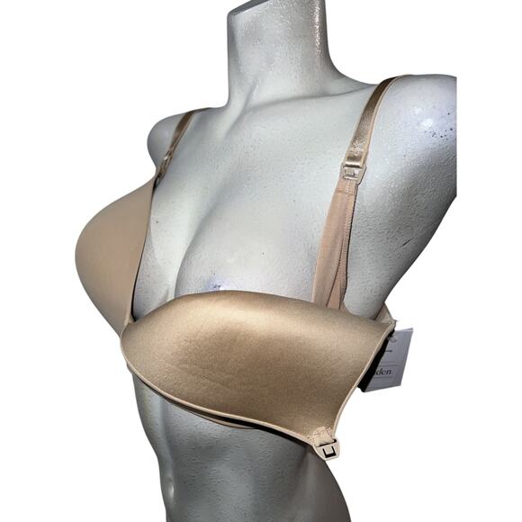 New Auden Women's Size 38DDD Peral Tan Wirefree Lightly Lined Nursing Bra NWT - Picture 5 of 7